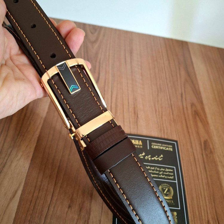 کمربند چرم سگک اتومات