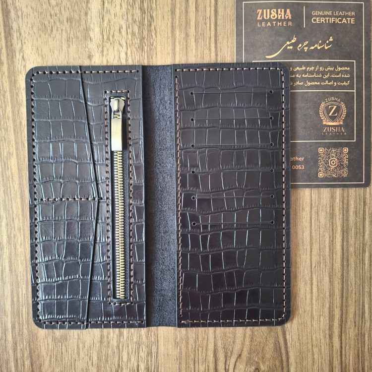 کیف پول چرم کتی مدل بردیا